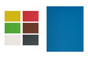 Láminas de goma EVA de colores con textura corrugada
