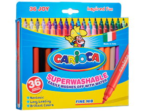 Rotuladores Carioca Joy Superwashable de punta fina en 36 colores