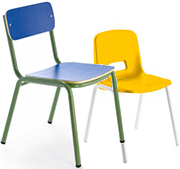 Sillas y sillones escolares e infantiles para aulas de centros educativos