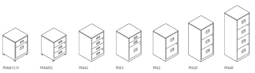 Archivadores Bisley PFA