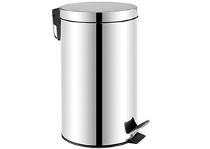 Cubo de pedal 88 en acero inoxidable brillo 20l