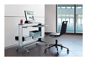 Mesa mueble para ordenador con ruedas Digit 500 de Actiu