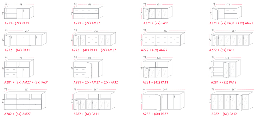 Armario modular doble de Actiu