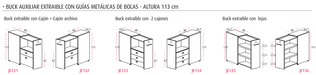 Modelos de bucks auxiliares extraíbles