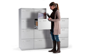 Archivo vertical de metal para mesa de oficina Actiu
