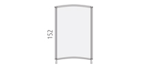 Panel curvo D150