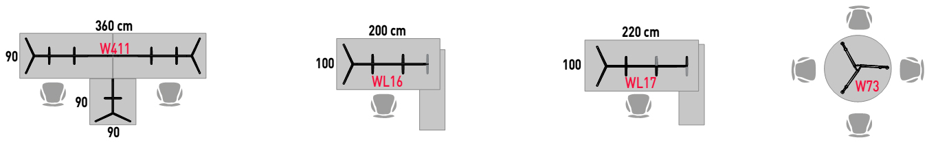 Configuración de mesas de dirección Arkitek