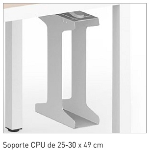 Soporte metálico para CPU de ordenador bajo mesa Prisma de Actiu