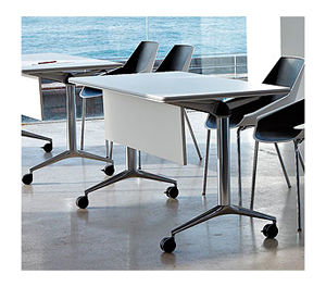 Mesa Trama 30 abatible y con ruedas para oficina Actiu