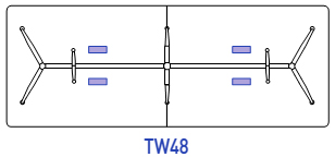 Mesa para sala de reunión Twist TW48