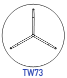 Mesa redonda para sala de reunión Twist TW73