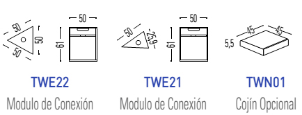 Módulos y cojines Twist Spine