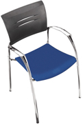 Asiento de silla de dirección en tela ignífuga RD-905-3 azul