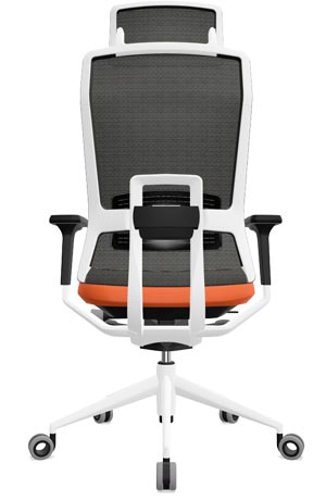 Silla de oficina con asiento tapizado con tejido técnico transpirable TNK Flex Actiu