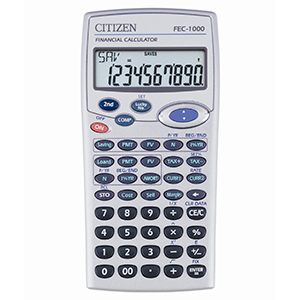 Calculadora financiera Citizen FEC-1000 de 10 dígitos