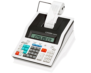 Calculadora con impresora Citizen 520 DP de 14 dígitos que imprime en rojo y negro
