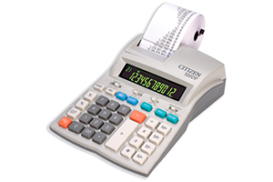 Calculadora con impresora Citizen 520 DP de 12 dígitos