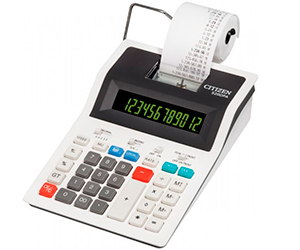Calculadora con impresora Citizen 520 DP de 12 dígitos