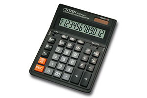 Calculadora de sobremesa barata Citizen SDC-444S de 12 dígitos