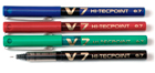 Bolígrafo con tinta de gel Pilot V7 caja de 12 en azul, rojo, negro y verde