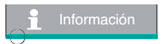 Subrayado fino para rótulo de información