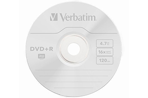 DVD Verbatim Advanced AZO+ DVD+R con 4,7 Gigas de capacidad de memoria, 120 minutos de vídeo y velocidad de grabación hasta 16x