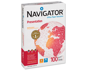 Folios de papel barato DIN-A4 100g Navigator Presentation
