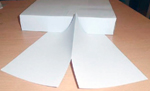 2500 hojas de papel precortado con trepado al centro