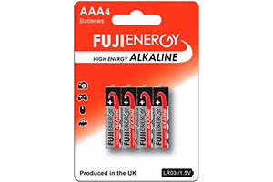 Pilas FujiEnergy AAA Super Alkaline LR03