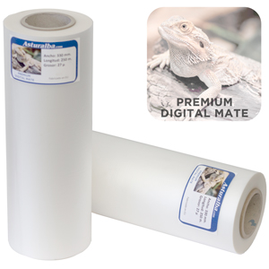 Rollos y bobinas para plastificadoras térmicas con acabado mate de 27 micras de grosor y adhesivo especial para laminar documentos impresos en digital