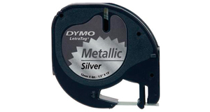 Cintas Letratag Metallic de metal para rotular con rotuladoras Dymo Letratag