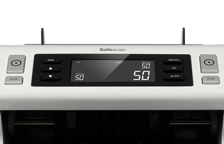 Pantalla de la contadora Safescan 2210