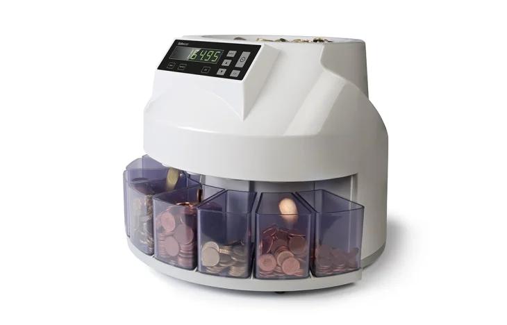 Contadora de monedas Safescan 1250 contando monedas