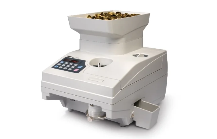 Cuenta y clasifica monedas a máxima velocidad Contadora de monedas Safescan 1550 contando monedas