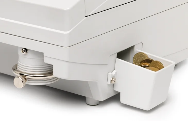 Separa automáticamente monedas por diámetros Bandeja de la contadora de monedas Safescan 1550