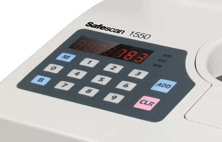 Conteo por lotes y sumas de valor Display de la contadora Safescan 1550