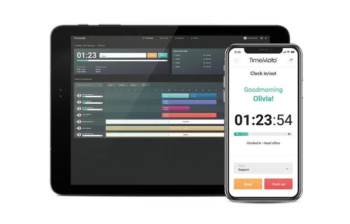 Programa para la gestión de horarios laborales en tablet y smartphone