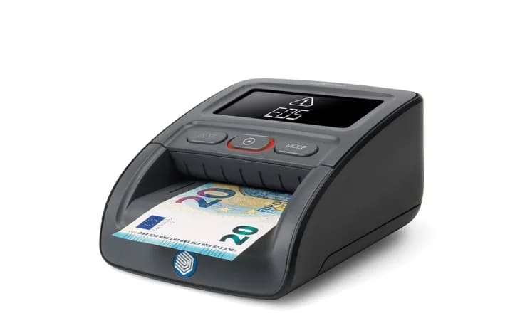 Mensaje de error en detectora de billetes falsos
