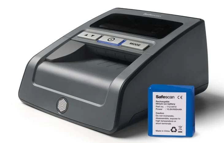 Detector de billetes con batería