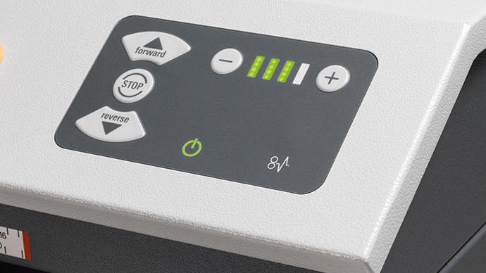 Teclado de membranaclado de membrada indica el estado de funcionamiento del equipo