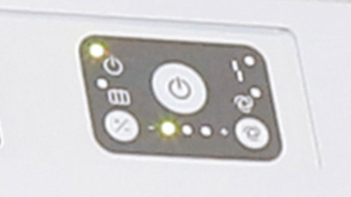 Control del microprocesador con teclado de membrana 