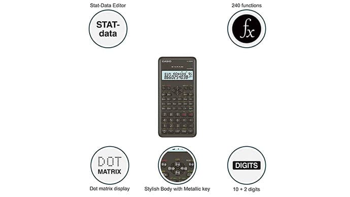 La calculadora Casio fx-82MS incluye un amplia gama de funciones que te ayudarán en tus cálculos y exploraciones matemáticas. 