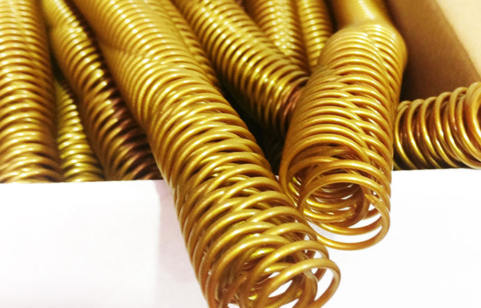 Espirales en acabado brillante metalizado: oro Caja de espirales en acabado oro brillante