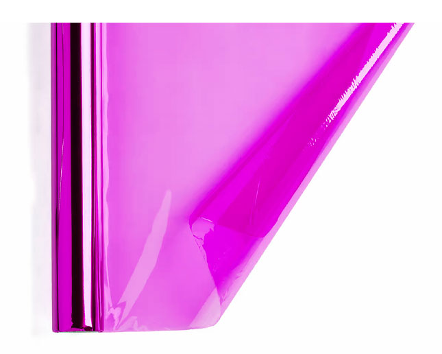 Celofán rosa translúcido con acabado brillante para envoltorios decorativos Papel celofán rosa brillante y transparente para envolver y decorar