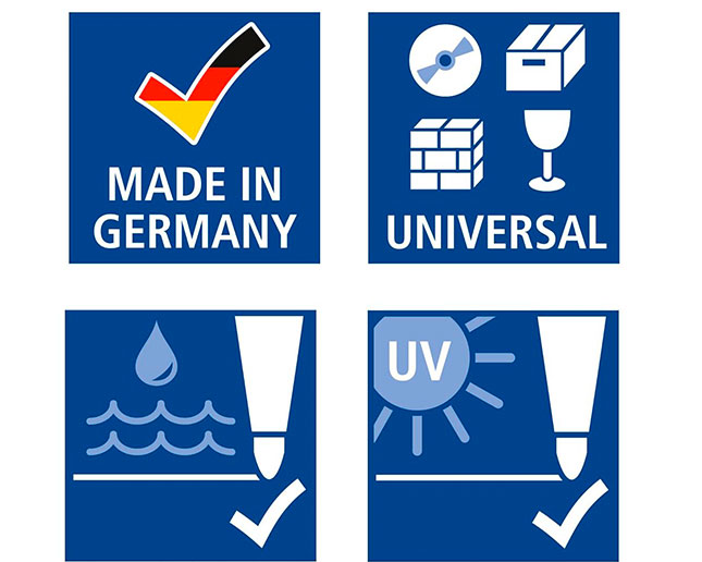 Fabricados en Alemania Las ceras permanentes Staedtler Omnigraph están fabricadas en Alemania con materiales de alta calidad y con pigmentos de color no corrosivos resistentes a la luminosidad y al agua.