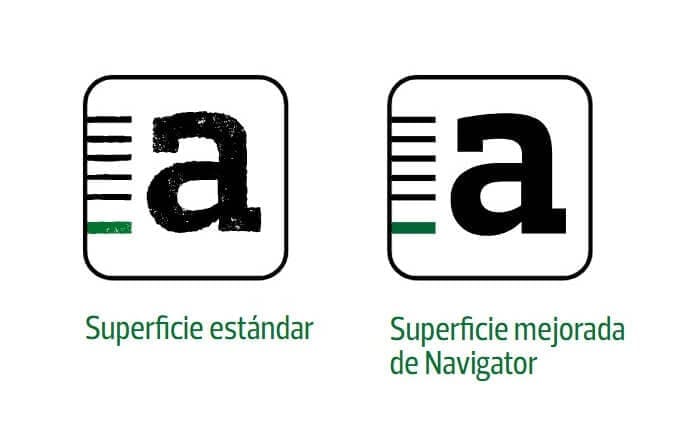 Muestra de definición en la impresión