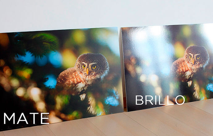 Fotografía plastificada en brillo y mate