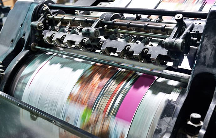 Impresora industrial offset