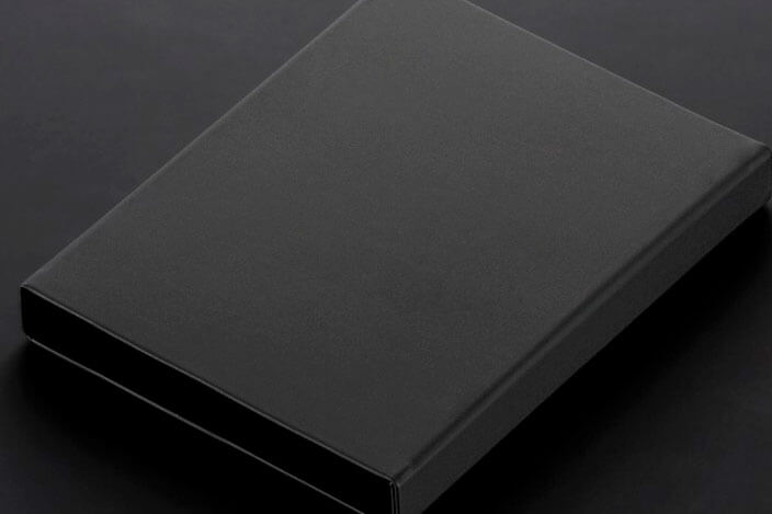 Caja de joyería plastificada con polipropileno Soft Touch