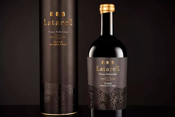 Etiqueta de botella de vino plastificada con polipropileno Soft Touch